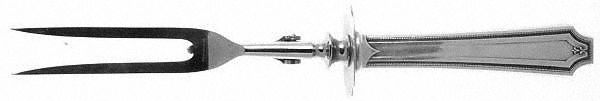 King Albert (Sterling, 1919) Lg Carving/Roast Fork-Stn Prong w/Sterling Guard