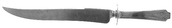 King Albert (Sterling, 1919) Large Stainless Blade Roast Carving Knife