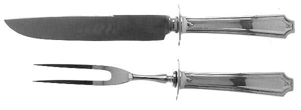 King Albert (Sterling, 1919) Small Stainless Blade 2-Piece Steak Carving Set