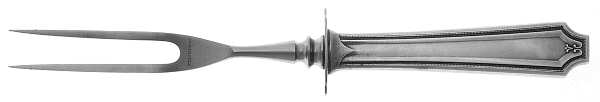 King Albert (Sterling, 1919) Small Carving Fork W/Sterling Guard