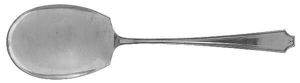 King Albert (Sterling, 1919) Solid Salad Serving Spoon