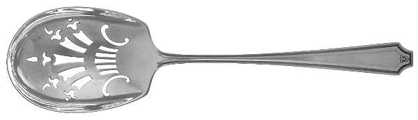King Albert (Sterling, 1919) Pierced Nut Serving Spoon