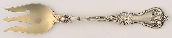 King Edward (Sterling, 1901) Large Individual Terrapin Fork