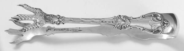 King Edward (Sterling, 1901) Large Sugar Tongs