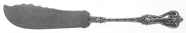 King Edward (Sterling, 1901) Flat Handle Master Butter Knife