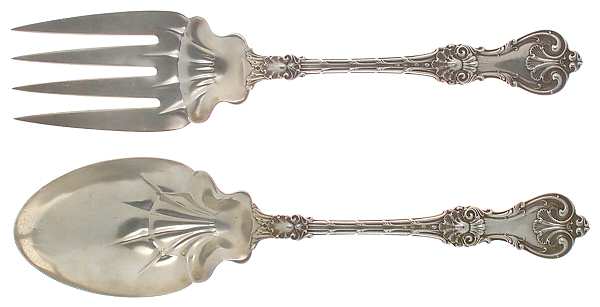 King Edward (Sterling, 1901) (2 Pc) Solid Salad Set