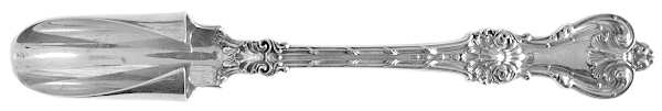 King Edward (Sterling, 1901) Solid Large Cheese Scoop