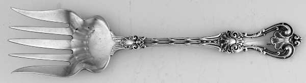 King Edward (Sterling, 1901) Large Solid Tined Sardine Serving Fork