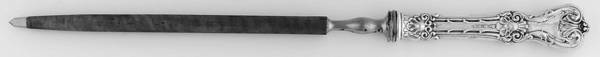 King Edward (Sterling, 1901) Large Roast Steel Rod Knife Sharpener