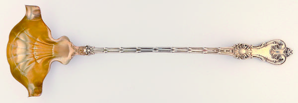 King Edward (Sterling, 1901) Large Punch Ladle, Solid Piece