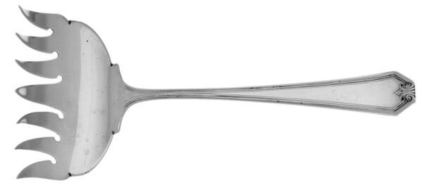 Lady Baltimore (Sterling, 1910, No Monograms) Large Solid Tined Sardine Serving Fork