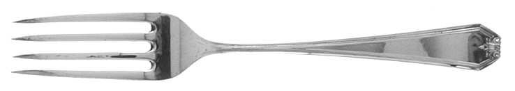Lady Baltimore (Sterling, 1910, No Monograms) Fork
