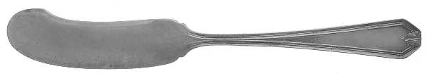 Lady Baltimore (Sterling, 1910, No Monograms) Large Flat Handle Butter Spreader