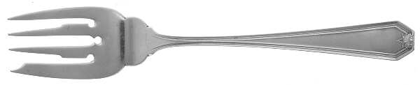 Lady Baltimore (Sterling, 1910, No Monograms) Pastry Fork