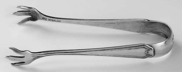 Lady Baltimore (Sterling, 1910, No Monograms) Small Sugar Tongs