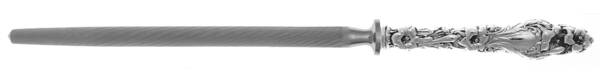 Lily (Sterling, 1902, Lion-Pat.1902) Sharpener Knife with Steel Rod HC