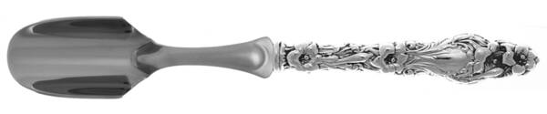 Lily (Sterling, 1902, Lion-Pat.1902) Cheese Scoop with Stainless Scoop HC