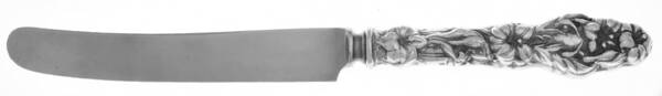 Lily (Sterling, 1902, Lion-Pat.1902) Thick Hollow Handle Bolster Blunt Knife