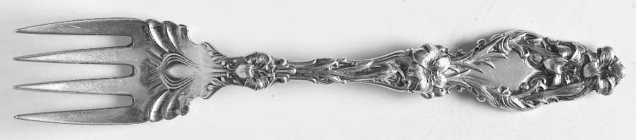 Lily (Sterling, 1902, Lion-Pat.1902) Small Chipped Beef Fork