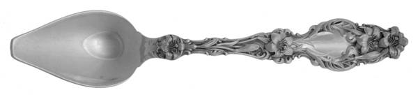 Lily (Sterling, 1902, Lion-Pat.1902) Spoon-Fruit/Orange