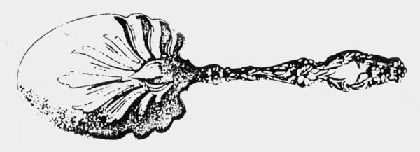 Lily (Sterling, 1902, Lion-Pat.1902) Solid Pierced Egg Server