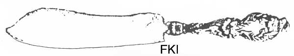 Lily (Sterling, 1902, Lion-Pat.1902) Individual Solid Fish Knife