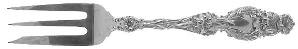 Lily (Sterling, 1902, Lion-Pat.1902) Large Individual Pie Fork