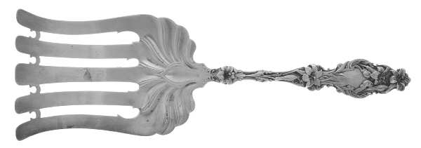 Lily (Sterling, 1902, Lion-Pat.1902) Solid Asparagus Server