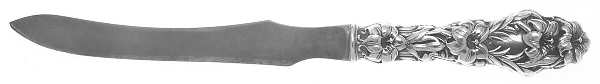 Lily (Sterling, 1902, Lion-Pat.1902) Small Thick Handle Carving Knife,Stnl Blade