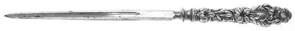 Lily (Sterling, 1902, Lion-Pat.1902) Small Game Thick Handle Steel Rod Knife Sharpener