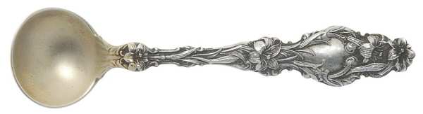 Lily (Sterling, 1902, Lion-Pat.1902) Master Salt Spoon