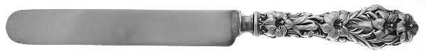 Lily (Sterling, 1902, Lion-Pat.1902) Thick Hollow Handle Bolster Blunt Knife