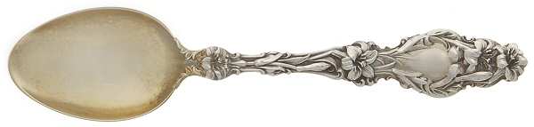 Lily (Sterling, 1902, Lion-Pat.1902) Demitasse Spoon