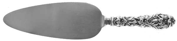 Lily (Sterling, 1902, Lion-Pat.1902) Thick Handle New Style Pie Server,Slvp Blade