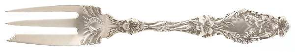 Lily (Sterling, 1902, Lion-Pat.1902) Old Style Pickle Fork
