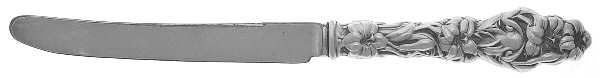 Lily (Sterling, 1902, Lion-Pat.1902) Orange Knife with Silverplate Blade