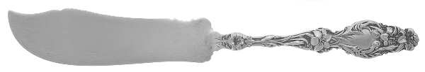Lily (Sterling, 1902, Lion-Pat.1902) Small Flat Handle Master Butter Knife