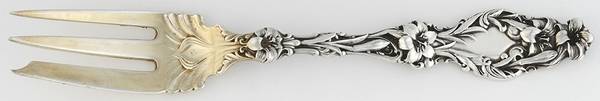 Lily (Sterling, 1902, Lion-Pat.1902) Old Style Pickle Fork