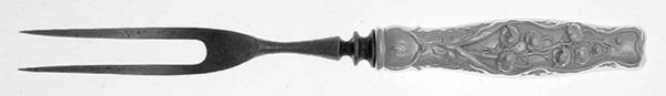 Lily of The Valley (Sterling, 1885, No Monograms) Individual Silverplate Prong Bird Fork