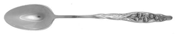 Lily of The Valley (Sterling, 1885, No Monograms) Parfait Spoon (Solid Piece)