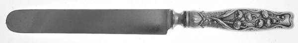 Lily of The Valley (Sterling, 1885, No Monograms) Blunt Hollow Knife with Bolster