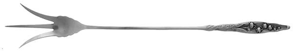 Lily of The Valley (Sterling, 1885, No Monograms) Large Lettuce Serving Fork