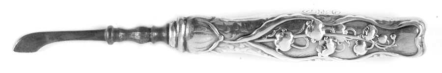 Lily of The Valley (Sterling, 1885, No Monograms) Hollow Cuticle Knife