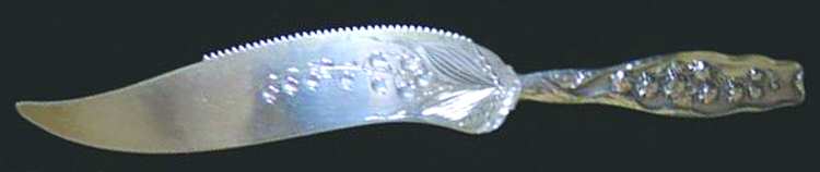 Lily of The Valley (Sterling, 1885, No Monograms) Solid Bright Cut Cake Saw