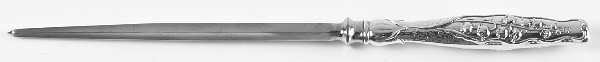 Lily of The Valley (Sterling, 1885, No Monograms) Large Roast Steel Rod Knife Sharpener