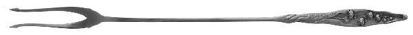 Lily of The Valley (Sterling, 1885, No Monograms) Long Handle Olive Fork