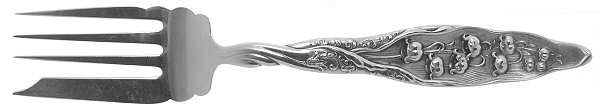 Lily of The Valley (Sterling, 1885, No Monograms) Individual Salad Fork