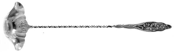 Lily of The Valley (Sterling, 1885, No Monograms) Punch Ladle Solid Piece