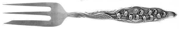 Lily of The Valley (Sterling, 1885, No Monograms) Large Individual Pie Fork