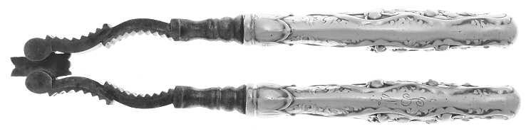 Lily of The Valley (Sterling, 1885, No Monograms) Silverplate Grip Nut Cracker